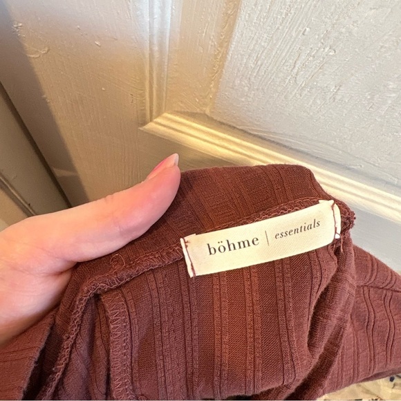 Maroon Bohme Long Sleeve Ribbed Turtleneck - Size small - Picture 4 of 5